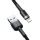 Кабель Baseus cafule Cable USB For iP 2.4A 1m Gray+Black - фото 3