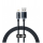Кабель Baseus Crystal Shine Series Fast Charging Data Cable USB to iP 2.4A 2m Black - фото 1