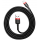 Кабель Baseus cafule Cable USB For iP 2.4A 1m Red+Black - фото 1