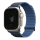 Ремешок Uniq для Apple Watch 49/45/44/42 mm Revix Premium Ed. Кожа/Силикон Прусский/Синий Туман - фото 2