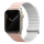 Ремешок Uniq для Apple Watch 49/45/44/42 mm  Revix Premium Ed. Leather/Silicone Blush Розовый/Белый - фото 2