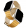 Ремешок Uniq для Apple Watch 41/40/38 mm ремешок Revix Premium Ed. Кожа/силикон Канареечно-желтый/слоновая кость - фото 1