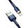 Кабель Baseus cafule Cable USB For iP 1.5A 2m Gold+Blue - фото 4