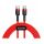 Кабель Baseus Cafule Type-C PD2.0 60W flash charging data line (20V 3A) 2m Red - фото 1