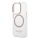 Чехол Guess для iPhone 15 Pro PC/TPU Metal outline Hard Прозрачный/Золотой (MagSafe) - фото 2