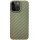 Чехол накладка K-Doo Keivlar для iPhone 14 Pro, черный - зеленый - фото 1