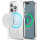 Чехол Elago для iPhone 15 Pro HYBRID (pc/tpu) Прозрачный/белый (MagSafe) - фото 1