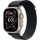 Apple Watch Ultra 3 (2025), 49 мм, корпус «натуральный титановый», ремешок Alpine чёрный (M/L)