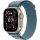 Apple Watch Ultra 3 (2025), 49 мм, корпус «натуральный титановый», ремешок Alpine светло-голубой (M/L)
