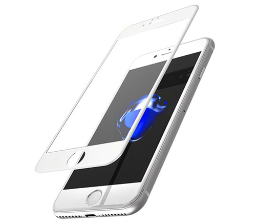 Защитное стекло на Айфон 7 Devia Anti Glare Full Screen Tempered Glass 3D белого цвета
