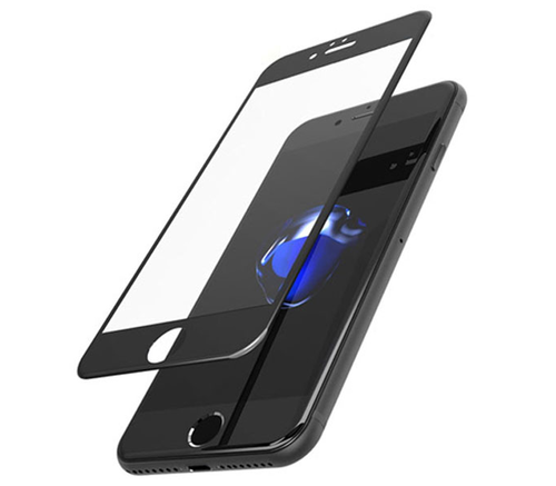 Защитное стекло на Айфон 7 Devia Anti Glare Full Screen Tempered Glass 3D чёрного цвета
