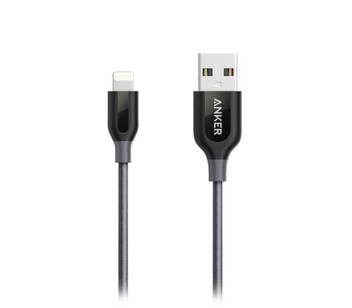 Фото Anker PowerLine+ USB-Lightning 0,9 м. серого цвета