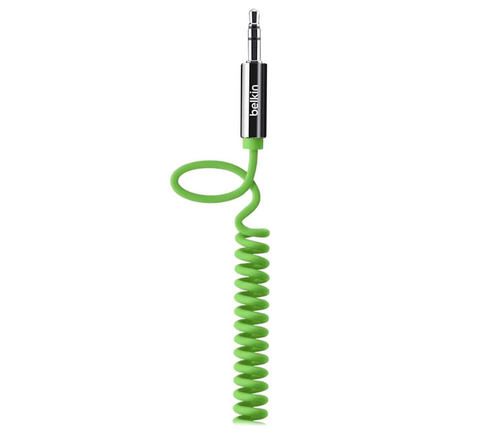 Акустический кабель Belkin 3.5 мм, витой, 1,8 м, зеленый, AV10126CW06-GRN