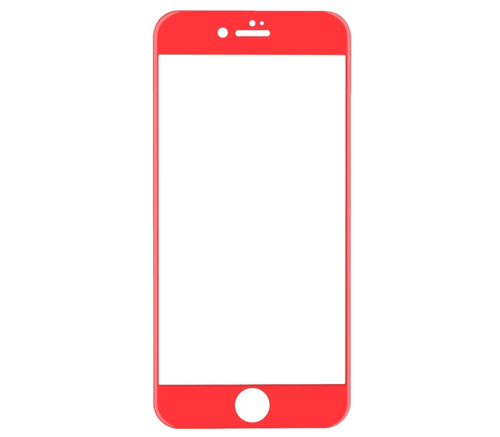 Защитное стекло Onext для телефона Apple iPhone 7 Plus 3D, красное