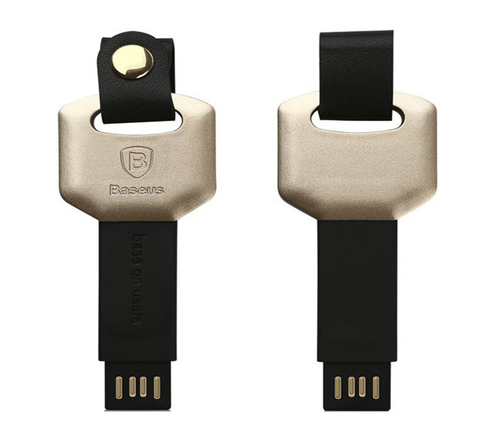 фото брелока-кабеля Baseus Toon series для iPhone5/5S/6/6S, золотой/черный, CAAPIPH6S-TNV1