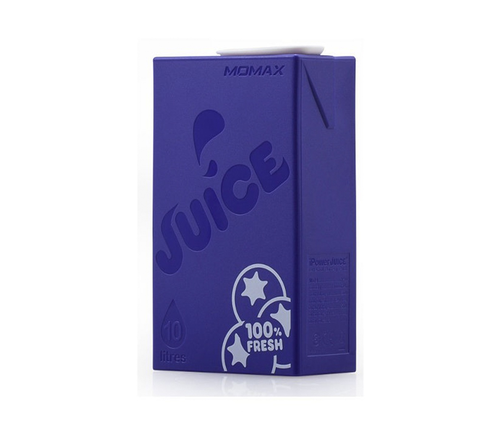 фото внешнего аккумулятор Momax iPower Juice 10000мАч 3.4A Фиолетовый