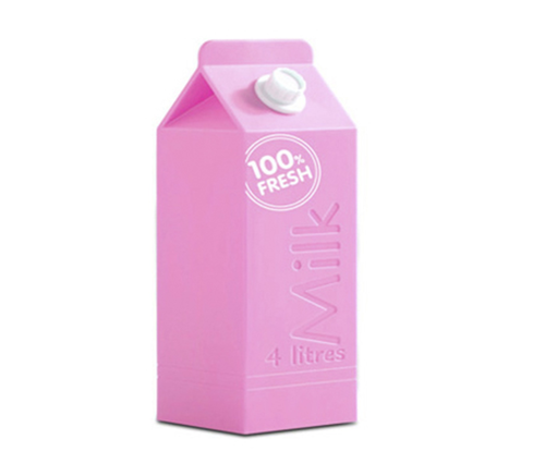 фото внешнего аккумулятор Exquis Milk Carton 10400 mAh фиолетовый
