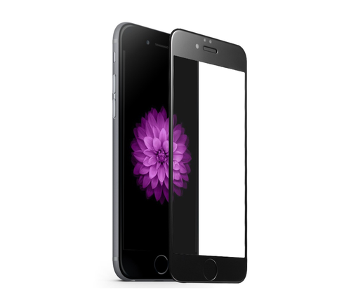 Фото Защитного стекла с титановой окантовкой для iPhone 7, чёрный