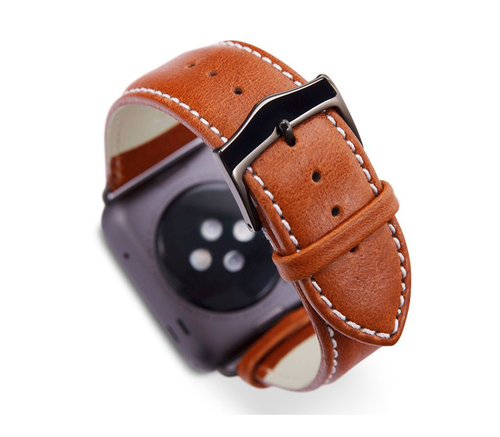 фото товара Ремешок кожаный Dbramante1928 Copenhagen для Apple Watch 38mm, светло-коричневый, AW38GTSG0633