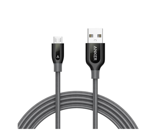 фото товара Кевларовый кабель Anker Powerline+ Micro USB, серый