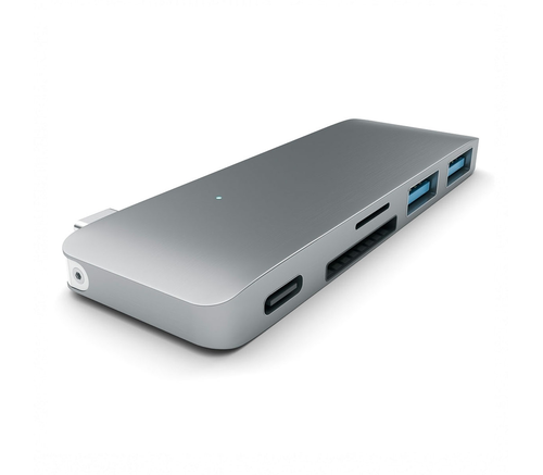 фото товара Зарядное устройство Satechi USB-C hub pass through charging, серый