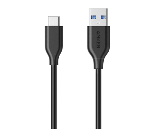 фото товара Кабель Anker PowerLine USB-C to USB 3.0, пластик, кевлар 0.9м, черный, A8163H11