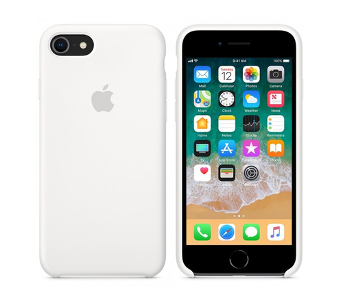 фото товара Чехол Apple силиконовый для iPhone  8/7, белый, MQGL2