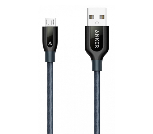 Фото кабеля Anker PowerLine+ microUSB на USB-A, 0.9 метра
