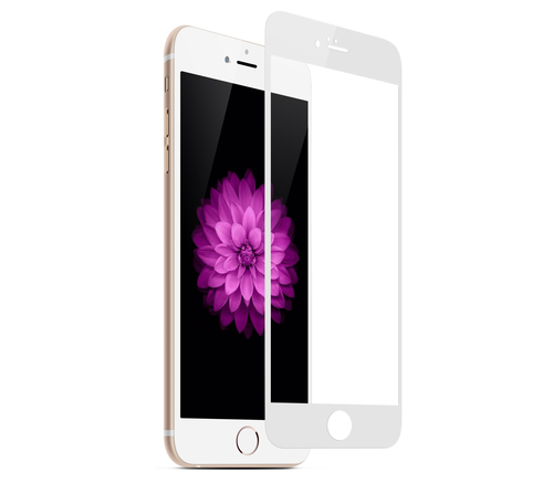 Защитное стекло Goldspin 2.5D для iPhone 8 Plus/ 7 Plus, белое-фото