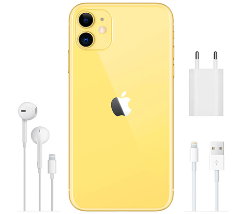 Apple iPhone 11 (2021), 64 ГБ, жёлтый - фото4