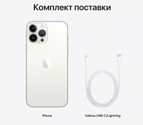 Apple iPhone 13 Pro Max, 1 ТБ, серебристый - фото4