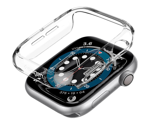 Чехол-накладка Spigen Thin Fit для Apple Watch 44 мм, пластик, прозрачный - фото 1