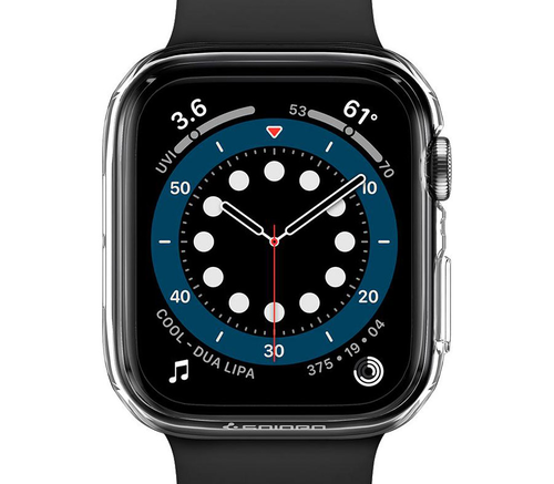 Чехол-накладка Spigen Thin Fit для Apple Watch 44 мм, пластик, прозрачный - фото 3Чехол-накладка Spigen Thin Fit для Apple Watch 44 мм, пластик, прозрачный