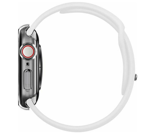 Чехол-накладка Spigen Thin Fit для Apple Watch 44 мм, пластик, прозрачный - фото 4