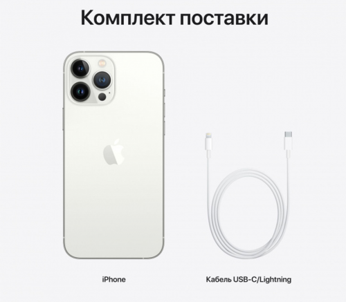 Apple iPhone 13 Pro, 128 ГБ, Серебристый для других стран - фото3