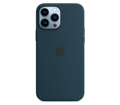 Чехол-накладка Apple MagSafe для iPhone 13 Pro Max, силикон, оригинал, «синий омут» - фото