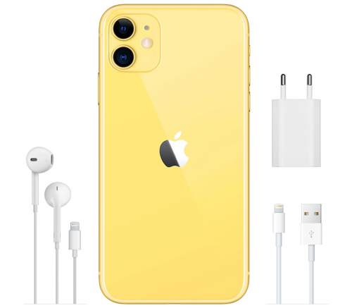Apple iPhone 11 (2021), 128 ГБ, жёлтый - фото4