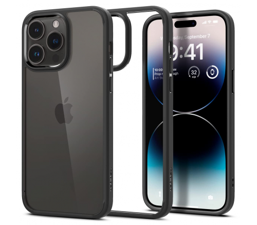 Чехол-накладка Ultra Hybrid для iPhone 14 Pro Max, полиуретан (TPU), (Matte Black) чёрный - фото 2
