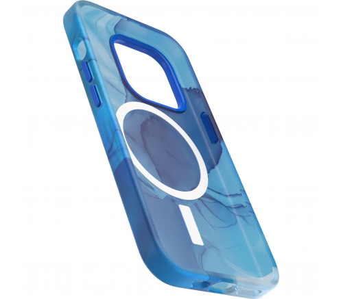 Чехол-накладка OtterBox Figura Series Case with MagSafe for iPhone 14 Pro - голубой, прозрачный - фото 4