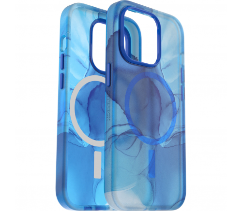 Чехол-накладка OtterBox Figura Series Case with MagSafe for iPhone 14 Pro - голубой, прозрачный - фото 3