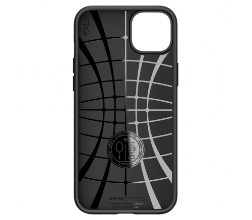 Чехол-накладка Spigen Liquid Air для iPhone 14, полиуретан (TPU), чёрный - фото 3