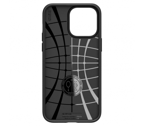 Чехол-накладка Spigen Liquid Air для iPhone 14 Pro, полиуретан (TPU), чёрный - фото 3