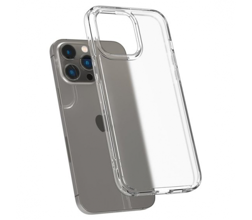 Чехол-накладка Spigen Ultra Hybrid для iPhone 14 Pro, полиуретан (TPU), (Frost Clear) прозрачный - фото 4