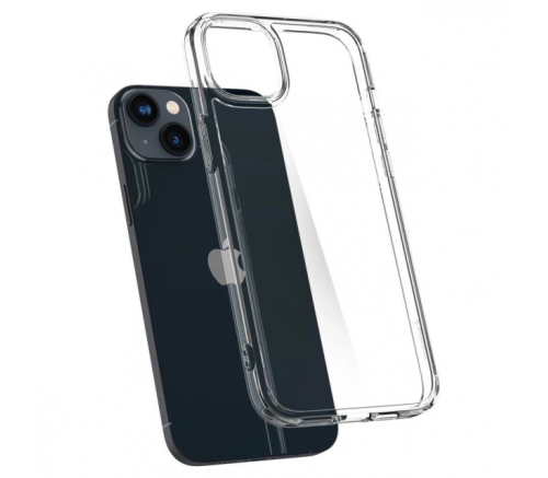 Чехол-накладка Spigen Ultra Hybrid для iPhone 14, полиуретан (TPU), (Crystal Clear) прозрачный - фото 4