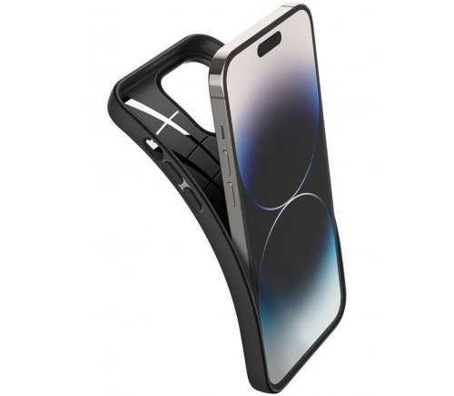 Чехол-накладка Spigen Core Armor для iPhone 14 Pro, полиуретан (TPU), чёрный - фото 3
