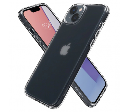 Чехол-накладка Spigen Ultra Hybrid для iPhone 14, полиуретан (TPU), (Frost Clear) прозрачный - фото 6