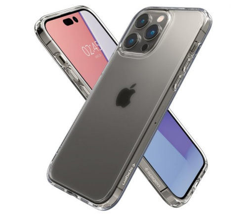 Чехол-накладка Spigen Ultra Hybrid для iPhone 14 Pro, полиуретан (TPU), (Frost Clear) прозрачный - фото 5