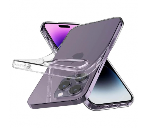 Чехол-накладка Liquid Crystal для iPhone 14 Pro Max, полиуретан (TPU), (Crystal Clear) прозрачный - фото 6