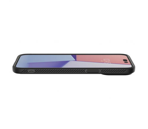 Чехол-накладка Spigen Liquid Air для iPhone 14 Pro, полиуретан (TPU), чёрный - фото 7