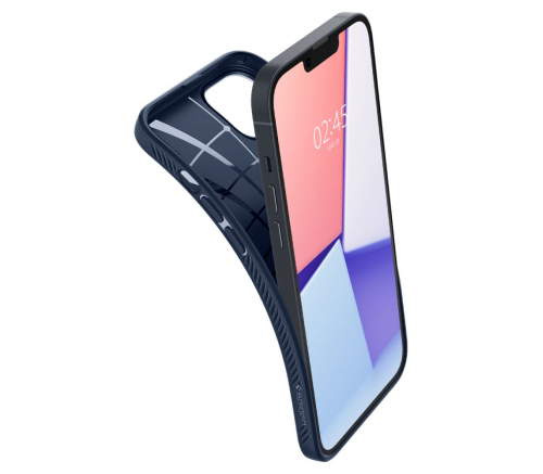Чехол-накладка Spigen Liquid Air для iPhone 14, полиуретан (TPU), синий - фото 7